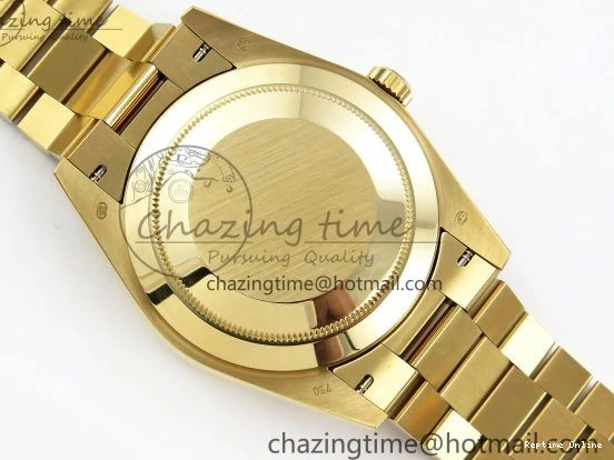 0518 Day Date 40 YG JDF Gain Weight 904L Steel White Roman Dial on President Bracelet VR3255 V Functional 1369